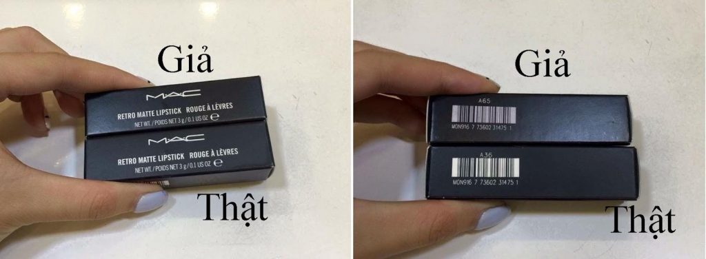 Hướng dẫn 9 cách phân biệt son MAC thật giả 2 check son mac