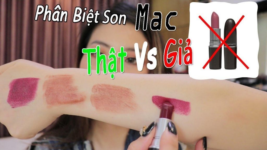 Hướng dẫn 9 cách phân biệt son MAC thật giả 9 phan biet son mac powder kiss that gia